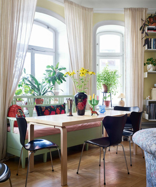 Квартира в Стокгольме с винтажной мебелью и декором