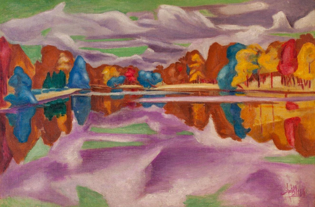 Фавста Шихманова. «В Царском селе. Осенью». Около 1917. Собрание Аллы Есипович-Рогинской, Санкт-Петербург | Источник: Пресс-служба Музея русского импрессионизма