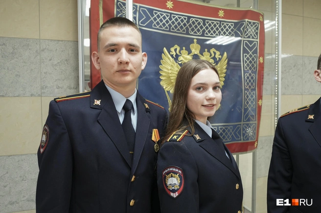 Егор мечтает быть оперуполномоченным, а Екатерина&nbsp;— участковым | Источник: Кирилл Кушнов / E1.RU