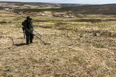 На Шумшу уничтожили более 500 боеприпасов времен Второй мировой