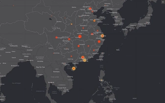 Появилась карта распространения китайского коронавируса