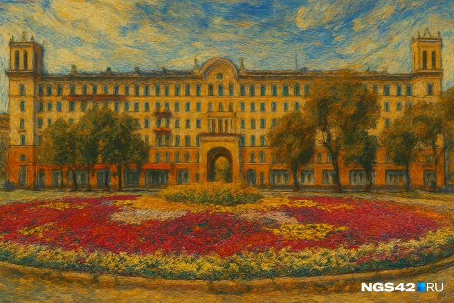 Площадь Маяковского, изображенная яркими штрихами | Источник: Серафима Пантыкина / Городские медиа