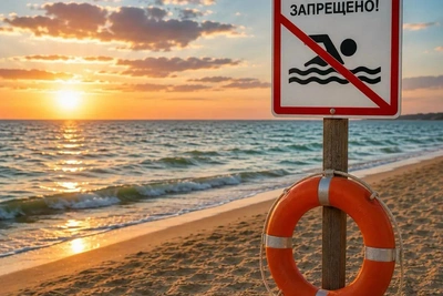 Поиски ребенка в Балтийском море у Янтарного
