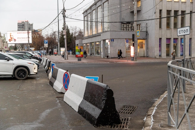 В этом году улицу Ленина перекрывали на новогодние праздники | Источник: Александр Ощепков / NGS.RU