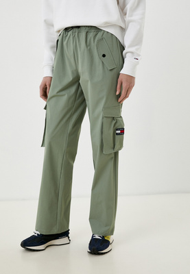 Брюки Tommy Jeans, цвет: зеленый, RTLACD770201 — купить в интернет-магазине Lamoda