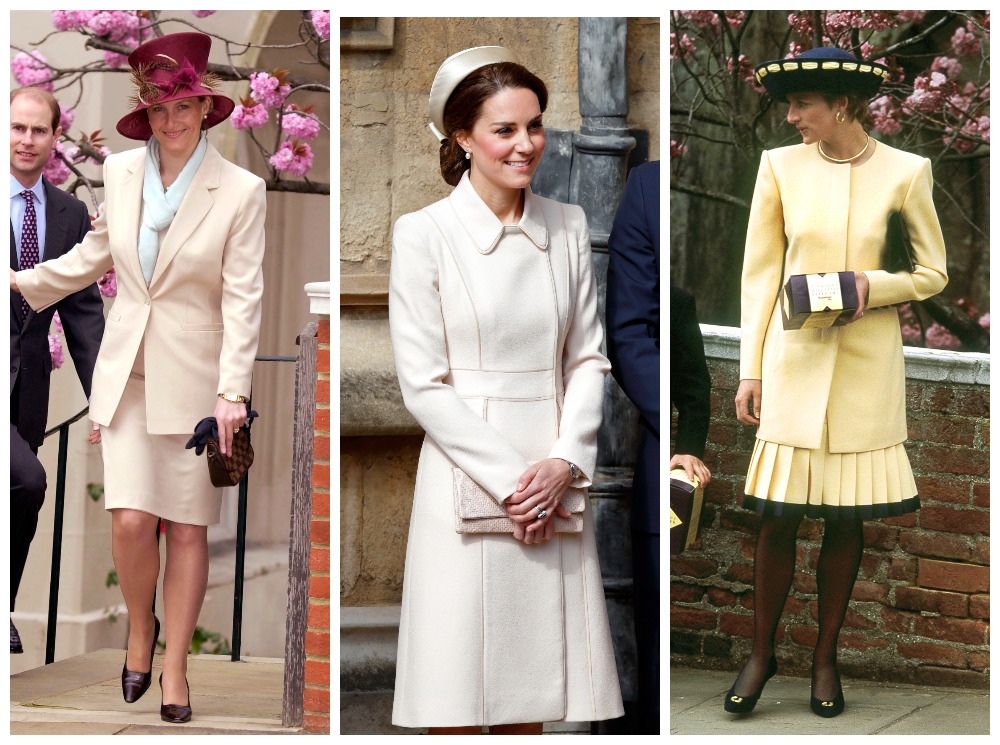 Софи Уэссекская, герцогиня Кейт и принцесса Диана на пасхальных службах | marieclaire.ru