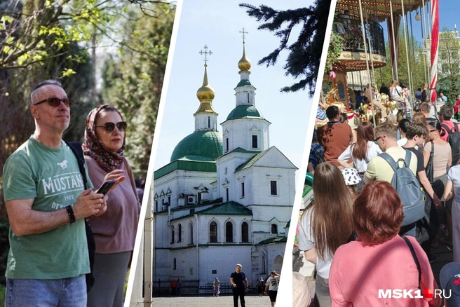 На пасхальный праздник в Москву приехало много поломников | Источник: Михаил Машков / MSK1.RU