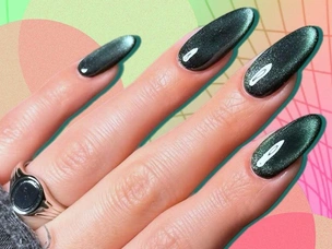 Как стекло и бархат: 8 самых модных маникюров с эффектом «кошачий глаз»