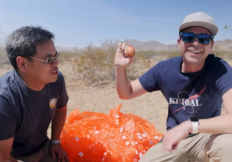 Блогер-физик сбросил яйцо с высоты 6 км, и оно не разбилось. Как ему это удалось?