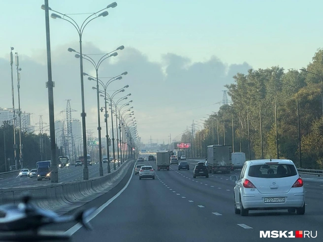 НПЗ в Капотне&nbsp;— вдалеке | Источник: Читатель MSK1.RU