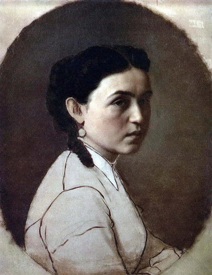 Василий Перов, «Портрет Елены Эдмундовны Шейнс (Перовой)», 1868 г. | Источник: Ktomy.media