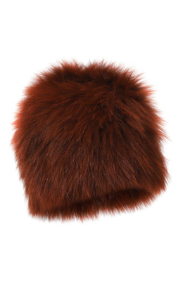 Женская коричневая шапка из меха YVES SALOMON