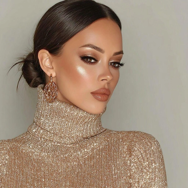 макияж на новый год 2026, новогодний макияж 2026, новогодний макияж, макияж на новый год, легкий макияж на новый год, какой макияж на новый год, новогодняя косметика | Источник: Pinterest