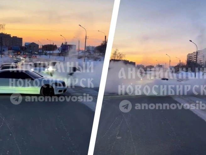 Новосибирцы выразили недовольство поведением дрифтера | Источник: «Анонимный Новосибирск» / Телеграм