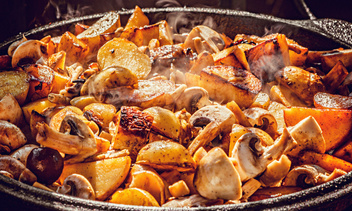 Рецепты жареных грибов с картошкой