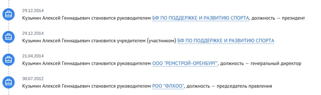 Фирмы Алексея Кузьмина | Источник: Checko.ru