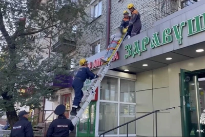 В Туве спасатели эвакуировали девочку, выпавшую из окна
