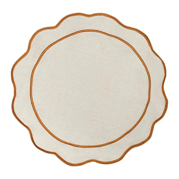 Салфетка под приборы Anemone из коллекции Trendy Ruffles, Ø38 см, Tkano