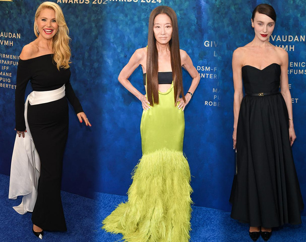 Вера Вонг подчеркнула худобу пушистым платьем, Кристи Бринкли утерла нос моделям на Fragrance Foundation Awards