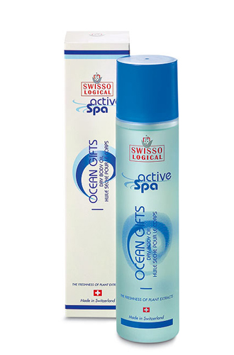 Многофункциональное сухое масло для кожи рук, ног, тела и даже волос Swisso Logical Active Spa, Zepter. Быстро впитывается, увлажняет, питает и восстанавливает даже самую сухую кожу. Экстракты морских водорослей способствуют синтезу керамидов, оказывающих омолаживающее действие и восстанавливающих кожу.