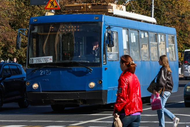 Некоторые троллейбусы в Рязани будто музейные экспонаты | Источник: Артем Устюжанин