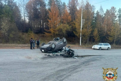 Женщина за рулем Honda Vezel сбила мотоциклиста в Якутии