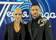 Киркоров прятал лицо, Лазарев поменял партнершу, Долина удивила розовым нарядом: «Песня года» в Минске