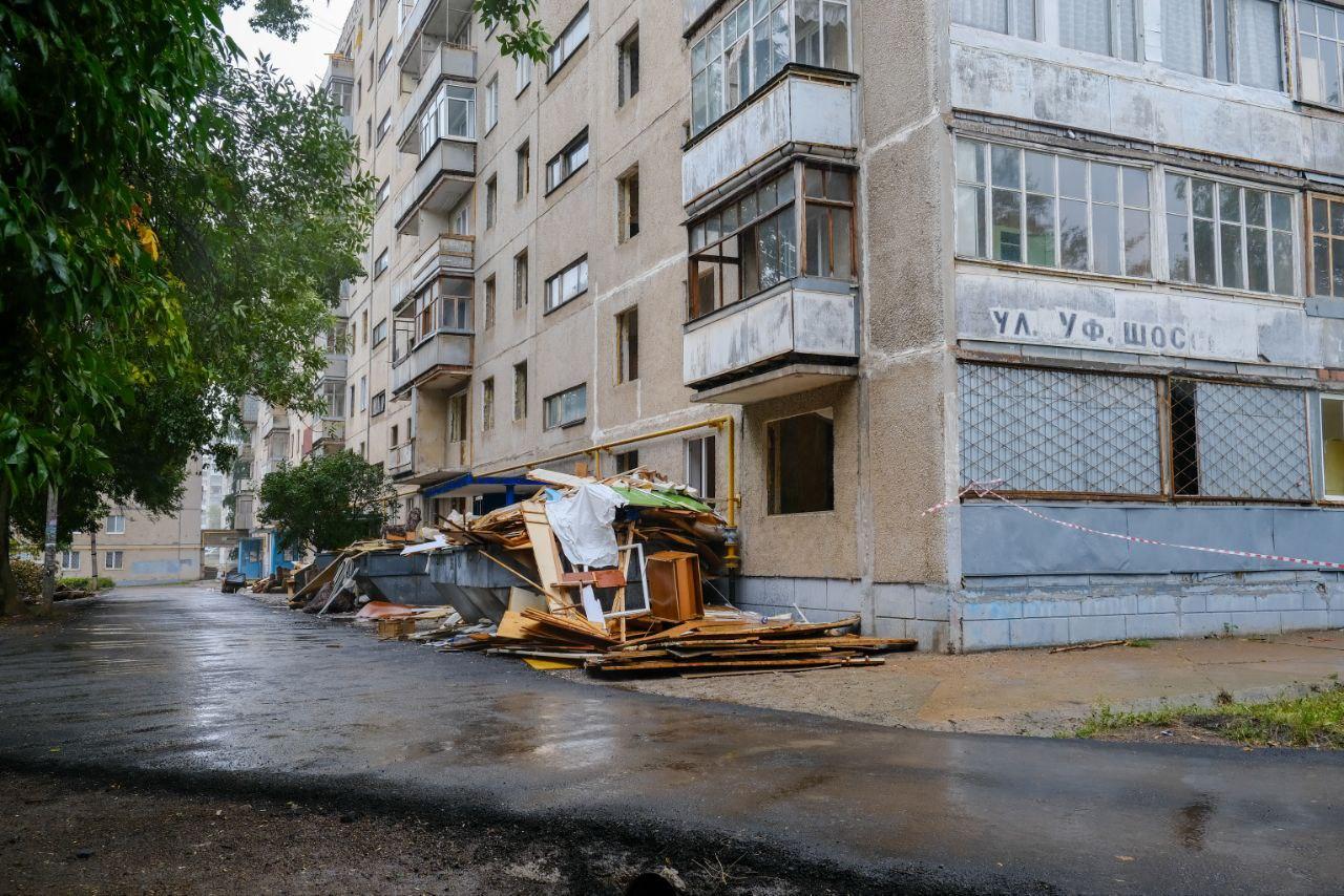 В Уфе сносят скандально известную многоэтажку на Уфимском шоссе — фото - 28  августа 2023 - УФА1.ру