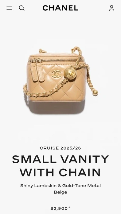 Акссесуар из коллекции 2025–2026 года | Источник: chanel.com
