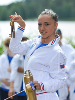 Нина Бузаладзе на жеребьевке перед выступлениями на "Новой волне"