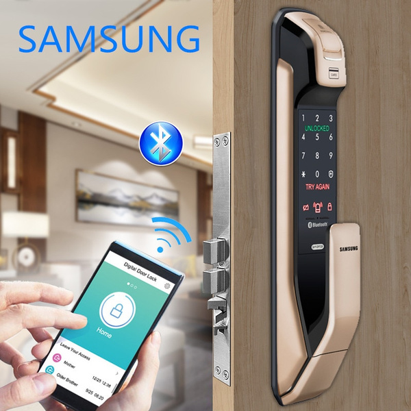Цифровой замок Samsung со сканером отпечатков пальцев