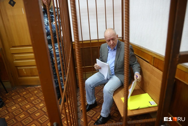 Игорь Дубровин на избрании меры пресечения в Верх-Исетском суде в 2023 году | Источник: Владислав Лоншаков / E1.RU