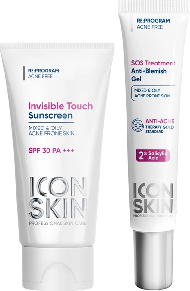 Солнцезащитный крем-флюид Invisible Touch SPF 30 с ниацинамидом и цинком для жирной и комбинированной проблемной кожиСолнцезащитный крем-флюид Invisible Touch SPF 30 с ниацинамидом и цинком для жирной и комбинированной проблемной кожи