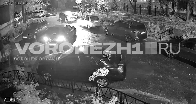 Инцидент попал на камеры видеонаблюдения | Источник: читатель Voronezh1.ru