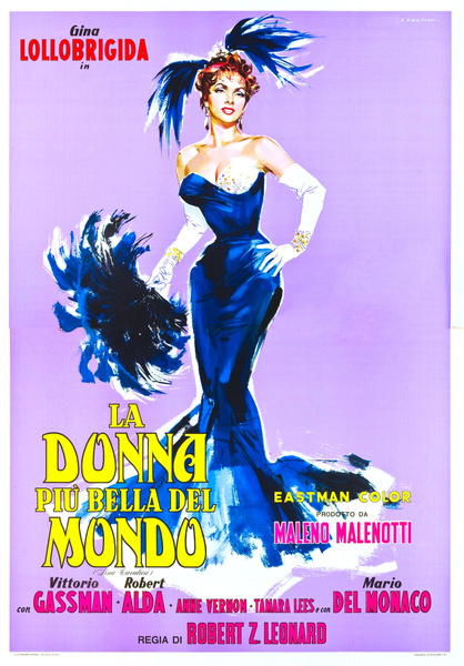 Постер к фильму «Самая красивая женщина в мире», 1956 год.
