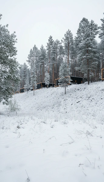 Зимой огромная территория в 16 гектаров превращается в отдельную вселенную | Источник: Pinewood resort &amp; spa&nbsp;