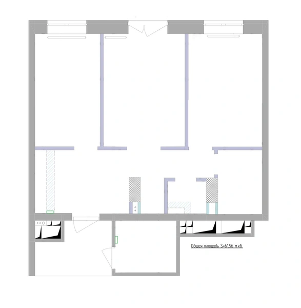 Планировка квартиры в Ижевске, проект студии Marmel Home | Источник: Marmel Home