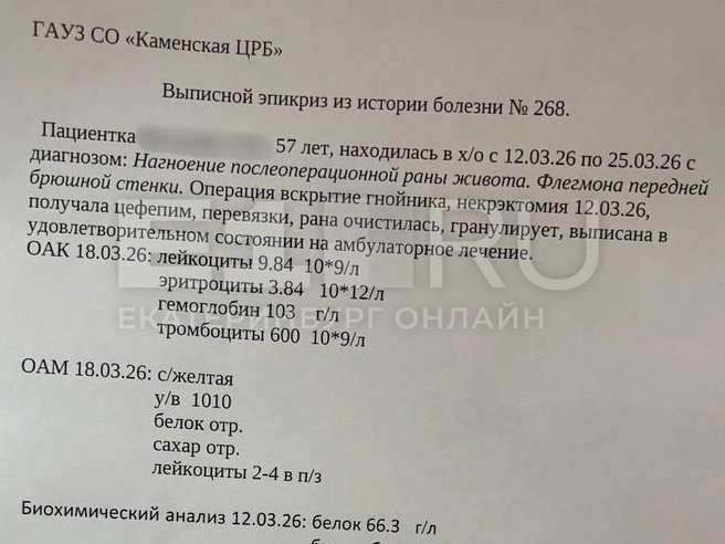 Только 25 марта свекровь блогерши выписали из стационара, но она до сих пор находится на больничном | Источник: Ольга Чиги 