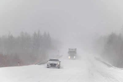 На трассе М-4 в Воронежской области ожидается снег