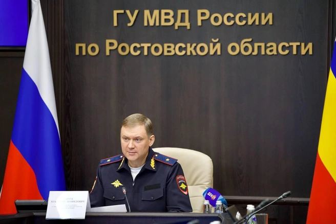 замначальника ГУ МВД по Ростовской области Владимир Савчук | Источник: МВД 61 / Telegram.org
