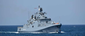 Фрегат проекта 11356 NG с многоканальным комплексом ПВО и комбинированным боекомплектом — один из ключевых надводных кораблей, которые Рособоронэкспорт показывает на салоне «Флот‑2026» в Кронштадте. | Источник: пресс-служба Рособоронэкспорта