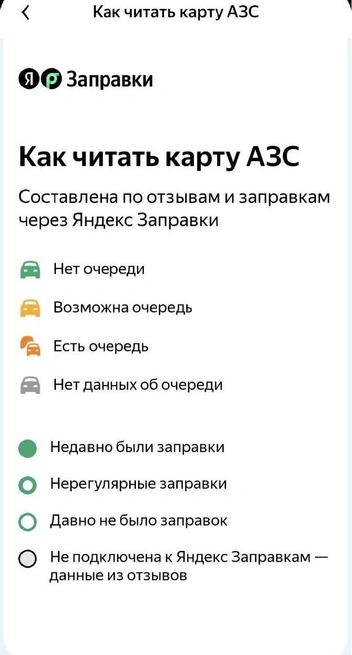 Затем ее открыли для всеобщего доступа | Источник: Яндекс Заправки