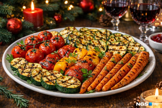 Овощи гриль&nbsp;— классика жанра и подходящее блюда для благосклонности тотема 2026 года | Источник: Сергей Уланов / NGS.RU
