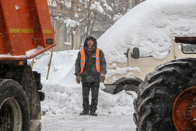 Powerful Snowfall Hits Nizhny Novgorod