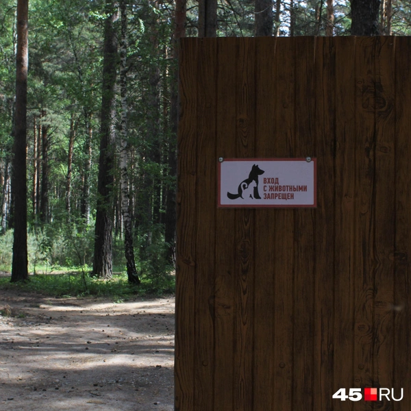 Вход в Натурпарк с животными запрещен | Источник: Александр Лисихин / 45.RU