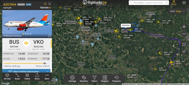 Источник: flightradar24.com