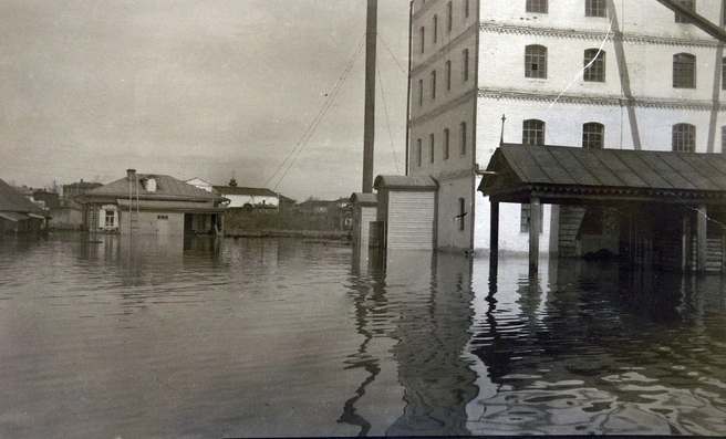 Наводнение 1914 года в Кургане  | Источник: Музей истории города Кургана / vk.com