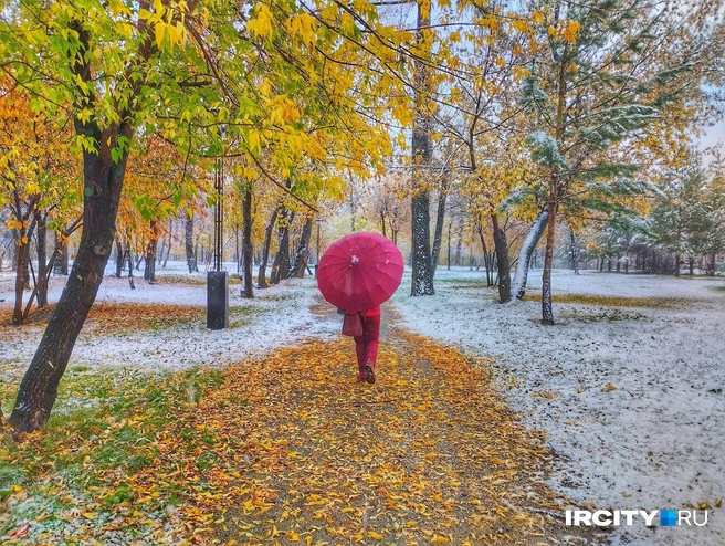 На границе осени и зимы. Атмосферный фоторепортаж из заснеженного Иркутска | Источник: Алёна Кашпарова / «ИрСити»