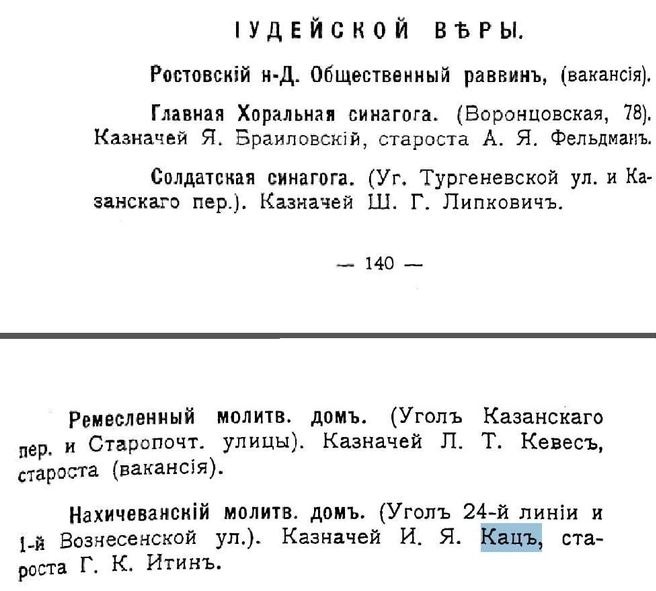 Палата иудейской веры Ростова