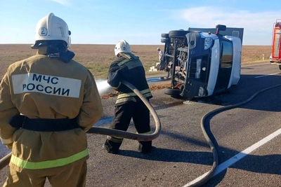 Огнеборцы Лагани ликвидировали последствия ДТП